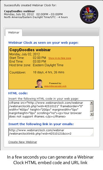 Webinar Clock