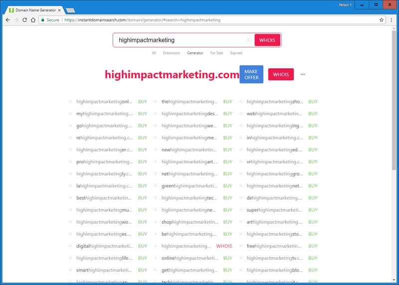 high impact marketing tips instantdomainsearch 3