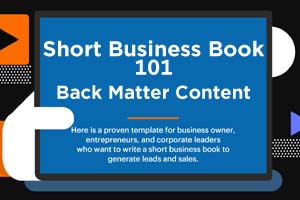 Short business book Back Matter Content